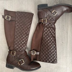 Brown Knee-High Boots